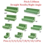 5.08mm Pitch  Terminal Block Connector 2EDG 5.08mm 2-12 Pin Pcb Screw Connector Terminal Block 2EDG Socket PCB Screw