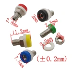 Mini 2MM Banana Socket Female Jack PCB Chassis Panel Mount Binding Post Terminal for 2mm Banana Plug Test Connector