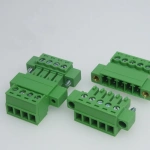 3.81MM 15EDGKPM 2/3/4/5/6/7/8 Pin Right Angle Screw Terminal Block Connector  Pitch Plug + Pin Header Socket