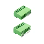 2.54mm 2EDG- Plug-in PCB Terminal Block with Small Pitch Straight Leg Bent Pin Seat 2P/3P/4P/5P/6P