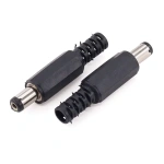 DC Connectors 5.5x2.1mm 5.5x2.5mm DC Power Plug Male Female Jack Socket Nut Panel Mount DC Power Adapter Connector 5.5*2.1