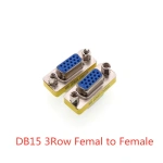 DB9 DB15 DB25 Gender Changer Adapter RS232 Com D-Sub To Male Female VGA Plug Connector 3Row 15Pin