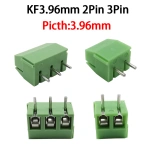 3.96mm KF396 2/3Pin Spliceable PCB Screw Terminal Blocks Wire Connector Pitch 3.96mm Pluggable Plug-in PCB Terminals