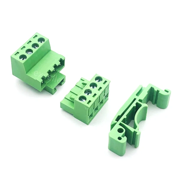 5.08mm 2EDG-UKR Plug-in Wiring Terminal 35mm Guide Rail Mounting Screw Terminal Block Pitch 5.08mm 2P-12P