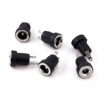 DC Connectors 5.5x2.1mm 5.5x2.5mm DC Power Plug Male Female Jack Socket Nut Panel Mount DC Power Adapter Connector 5.5*2.1