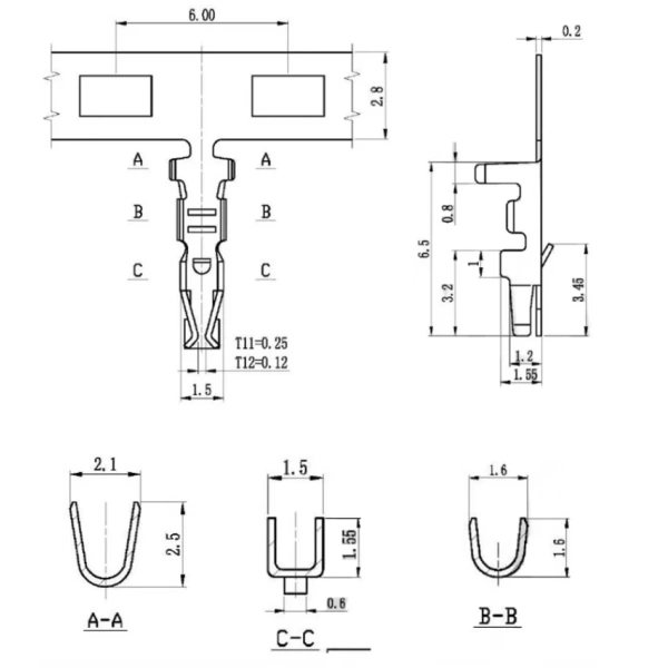 2.0MM PHD Double Row 2X2/3/4/5/6/7/8/9/10pin PHD2.0 Connector Straight / Curved Needle Plug Male + Female + Crimps