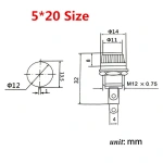 Fuse Holders for 5x20mm and 6x30mm