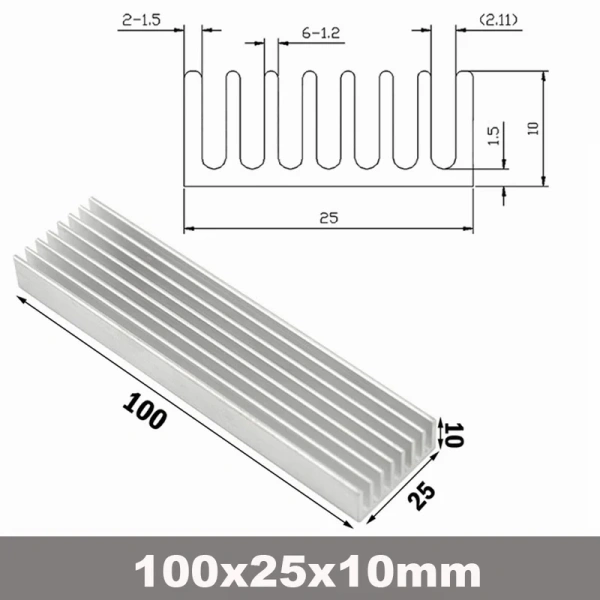 Aluminium Heatsink Cooling Radiator Heat Sink