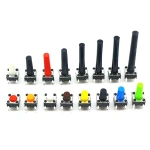 Black  4Pin 6*6*4.3/4.5/5/6/7/8/9/10/11/12/13/14/15/16/17/18/19/20mm Toy Mini Micro Push Button DIP Tactile Switch