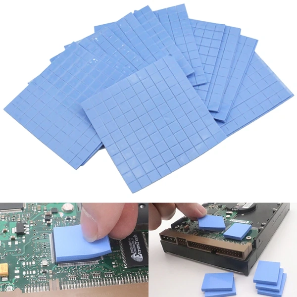 Pad Thermal Gpu Cpu Heat sink Silicone  10*10*1mm Processor Cooling Conductive