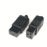 PDU/UPS Socket Standard IEC320 C19 C20 16A 250V AC Electrical Power Cable Cord Connector Removable plug Female Male Plug Adapter