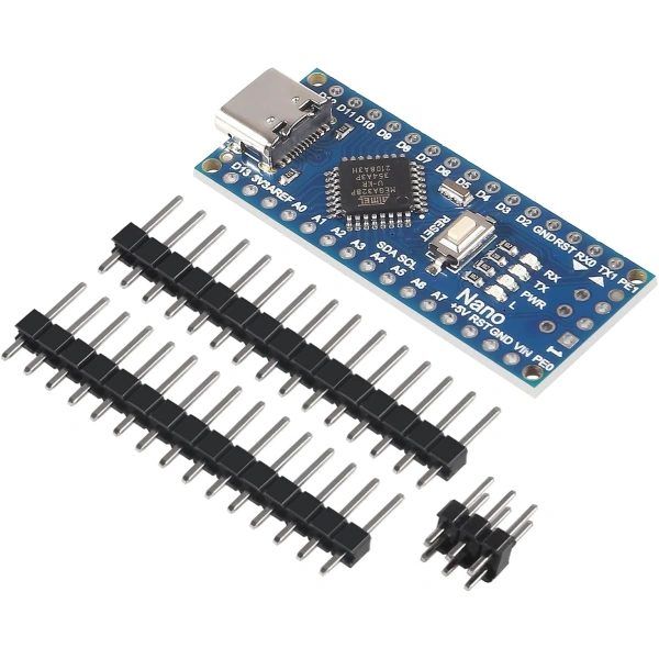 For Nano Board CH340/ATmega+328P Without USB Cable, Type-C Connection Compatible with Arduino Nano V3.0