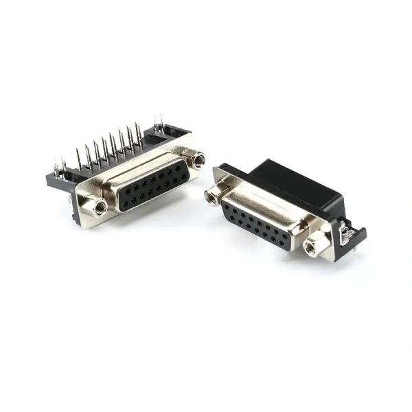 DR9 DR15 DR25 DR37 Hole/Pin Female Male Right Angle Welded D-sub Connector RS232 Serial Port Adapter DB9 9/15/25/37 Pin