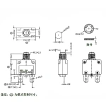 Thermal Circuit Breakers waterproof dustproof cap for 3A-30A thermal overload protector push button switch