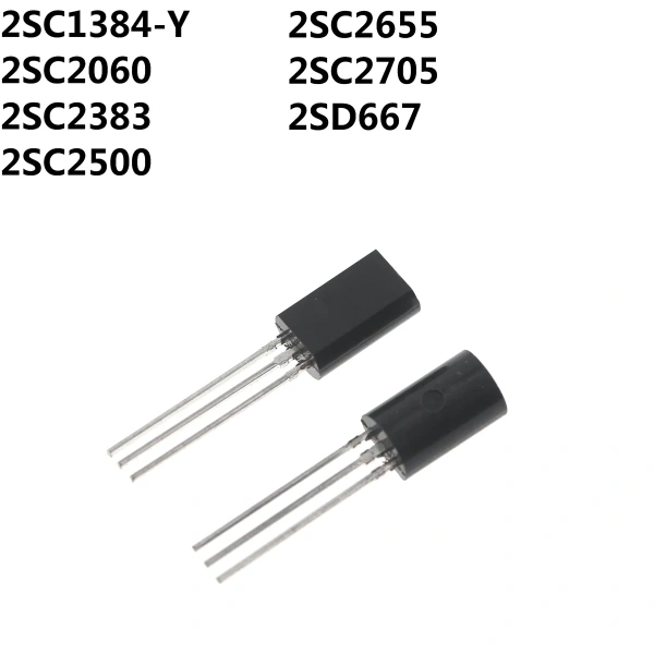 2SC1384-Y 2SC2060 2SC2383 2SC2500 2SC2655 2SC2705 2SD667 triode transistor TO-92L DIP