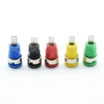 12 mm mounting holes red black green blue yellow 4MM Binding Post Banana Socket panel mount Test Probe connector