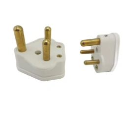 5A 15A India South africa Wiring power cord plug BS546 removable cable Connector Detachable power plug Type M/D White Black