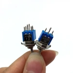 ON OFF ON Switches Miniature Toggle Switch Single Pole Double Throw Mini Waterproof Cap Micro Electronic Gadgets Contacts