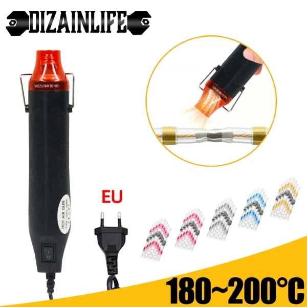 220V Hot Air Gun DIY Soldering Temperature Blower Gun Electric Power Hot Dryer Mini Heat Gun For Crafts Shrink Tubing Wrap