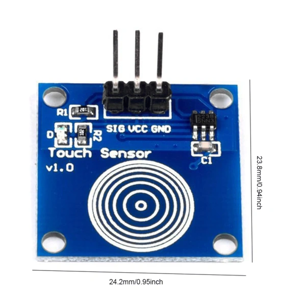 TTP223 Sensor Button Module Capacitive Touch Switch Sensor 2-5.5V DC