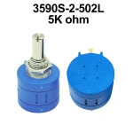 3590S Multiturn Potentiometer 500 1K 2K 5K 10K 20K 50K 100K Ohm Potentiometer Adjustable Resistor 3590 102 202 502 103