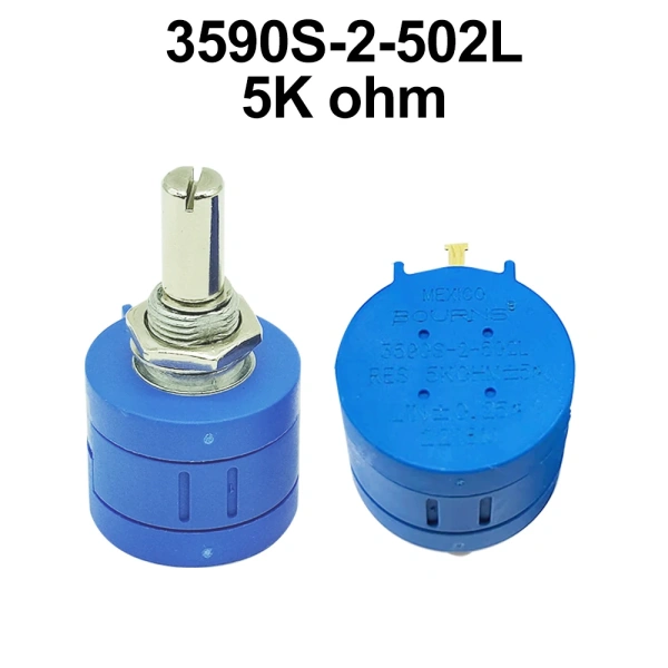 3590S Multiturn Potentiometer 500 1K 2K 5K 10K 20K 50K 100K Ohm Potentiometer Adjustable Resistor 3590 102 202 502 103