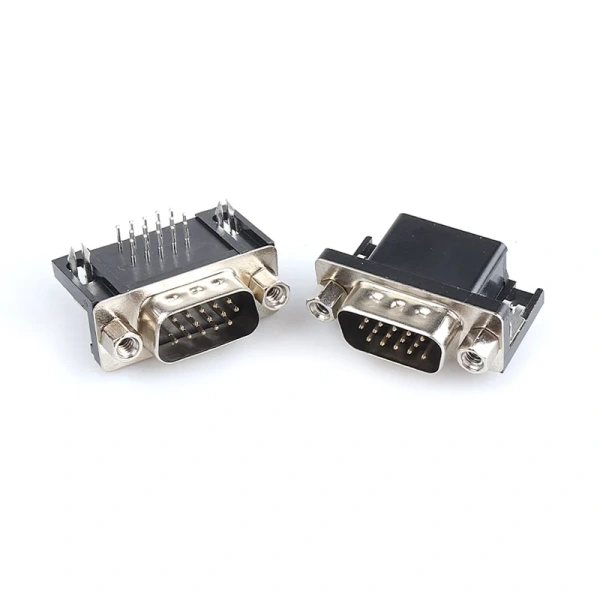 DR9 DR15 DR25 DR37 Hole/Pin Female Male Right Angle Welded D-sub Connector RS232 Serial Port Adapter DB9 9/15/25/37 Pin