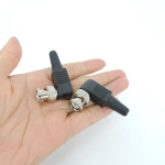 Straight Bnc Male plug Connector right angle 90 degree adapter For Rg59 solderless Cable CCTV video balun no solder