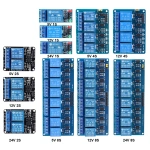 5V 12V 24V Relay Output Mudule Support High Or Low Level Trigger Power Relay Module with Optocoupler Isolation for Arduino DIY