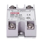 Single Phase Solid State Relay Module with Optocoupler Channel Relay Module AC 24-380VAC SSR-40DA 40A for Temperature Control