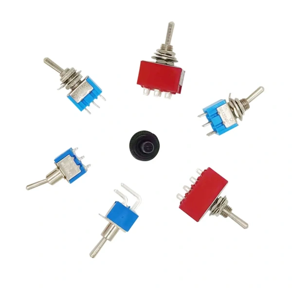 ON OFF ON Switches Miniature Toggle Switch Single Pole Double Throw Mini Waterproof Cap Micro Electronic Gadgets Contacts