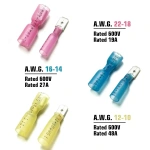 Heat Shrink Spade Terminals 22-10 AWG Kit Waterproof Insulated Butt Cable Wire Crimping Connectors Car accessories