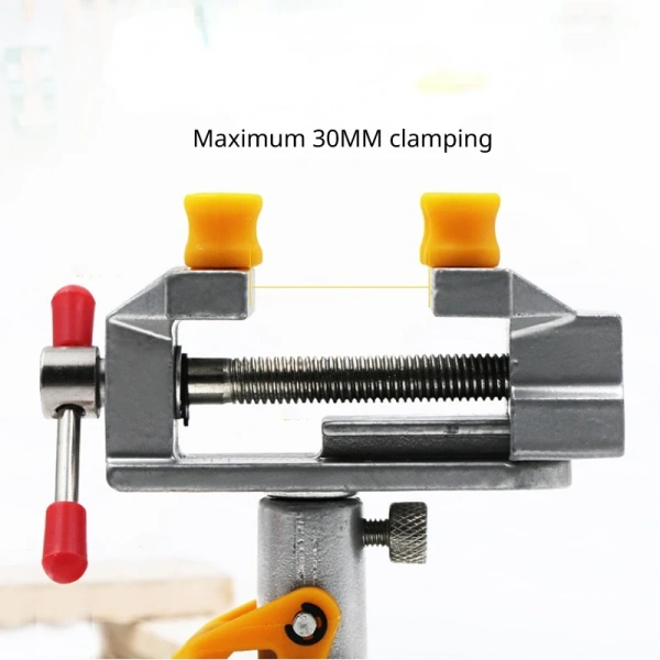 360 ° Rotatable Mini Table Bench Vise Adjustable Jaw Fixed Electric Small Grinder Rotary Suction Cup Fixed Frame Hand Tools