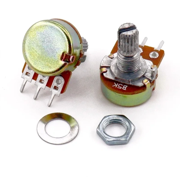 WH148 3pin 6pin 15mm B1K B2K B5K B10K B20K B50K B100K B250K B500K B1M Potentiometer 1K 2K 5K 10K 20K 50K 100K 250K 500K 1M