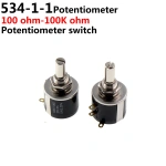 534-1-1 Potentiometer switch 1K 2K 5K 10K 20K 50K 100K 100R 200R 500R