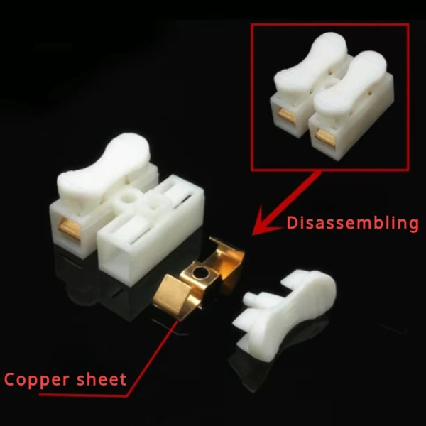 CH1 CH2 CH3 CH4 Quick Splice Lock Wire Connectors 1/2/3/4Pins Copper Electrical Cable Terminals For Easy Safe Splicing Into Wire