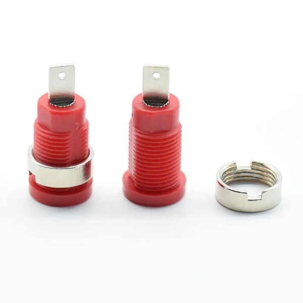 12 mm mounting holes red black green blue yellow 4MM Binding Post Banana Socket panel mount Test Probe connector