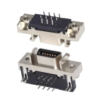 MDR Servo driver SCSI Connector HPCN Slot Type 14/20/26/36/50 pin female plug 180 90 Degree right angle Through Holes pcb