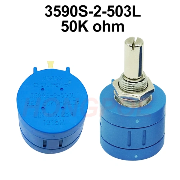 3590S Multiturn Potentiometer 500 1K 2K 5K 10K 20K 50K 100K Ohm Potentiometer Adjustable Resistor 3590 102 202 502 103