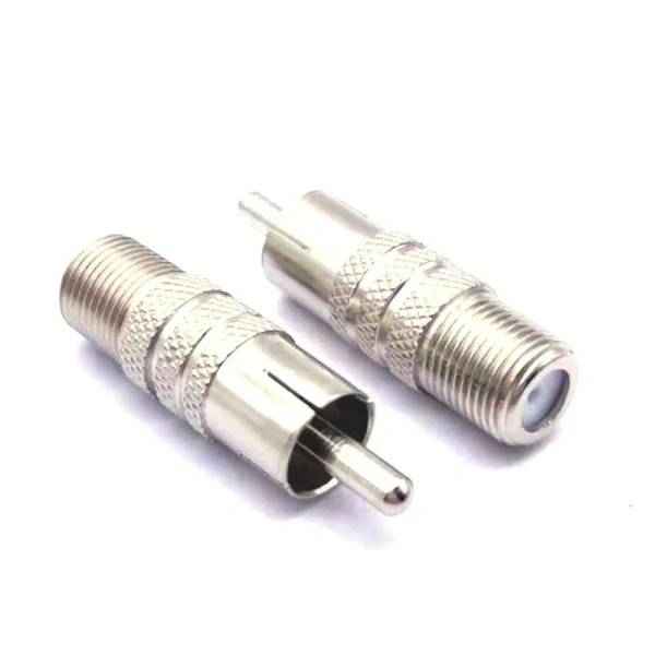 F Male female RF TV Plug to RCA male Female Jack Coaxial Coax Adapter AV Connector converter for Coaxial cable plug p1