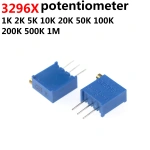 3296 3296x Trimpot Trimmer Potentiometer 50 100 200 500 ohm 1K 2K 5K 10K 20K 50K 100K 200K 500K 1M 2M 103 100R 200R 500R