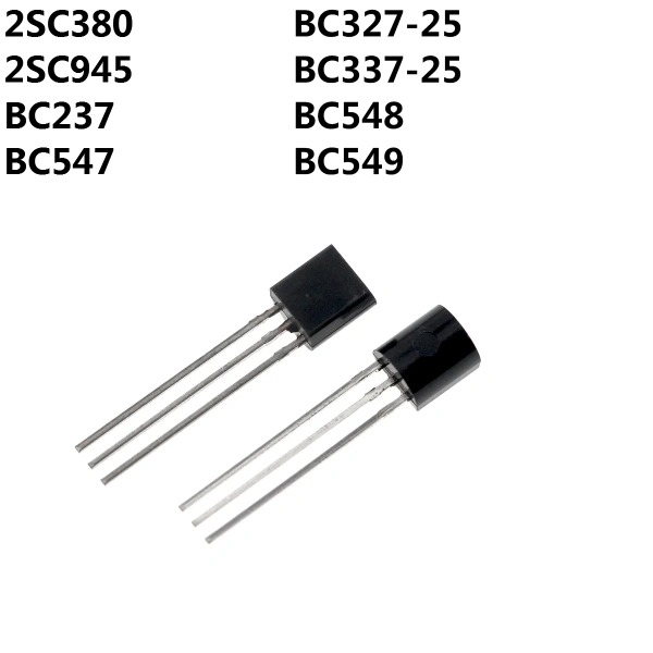 2SC380 2SC945 BC237C BC327-25 BC337-25 BC547 BC548 BC549 triode transistor TO-92 DIP