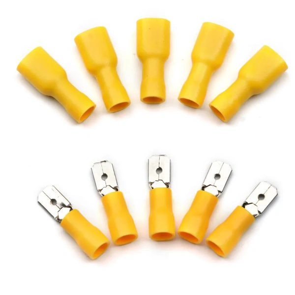 Insulated Female&Male Crimp Spade Terminals Wire Butt Connector Electrical Wire Cable Connecors Assorted Kit