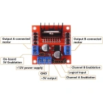 L298N Stepper Motor Driver Controller Board Dual H Bridge Module for Smart Car Power MEGA R3 Mega2560