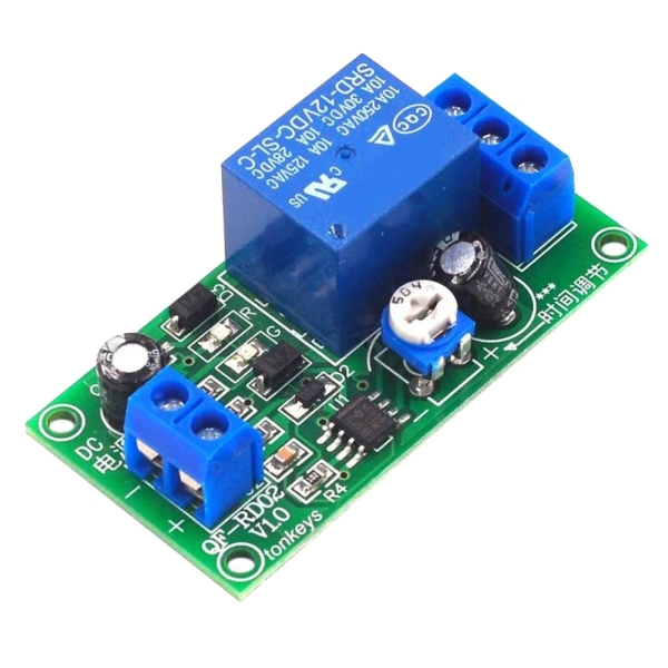 Delay Relay Module Time Adjustable Timer Relay Control Switch Board 12V DC Cycle Delay Timer Control Off Switch