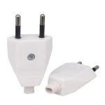 European Plug Electrical Plug 2 pin VDE Power Cord Plug For Lamp Decoration 2.5A 220V Assembly Power plug