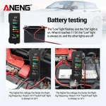 ANENG BT-170 12V Car Motorcycle Tester Fault Detector Battery Tester Digital Alternator Tester Car Diagnostic Tool Auto Repair