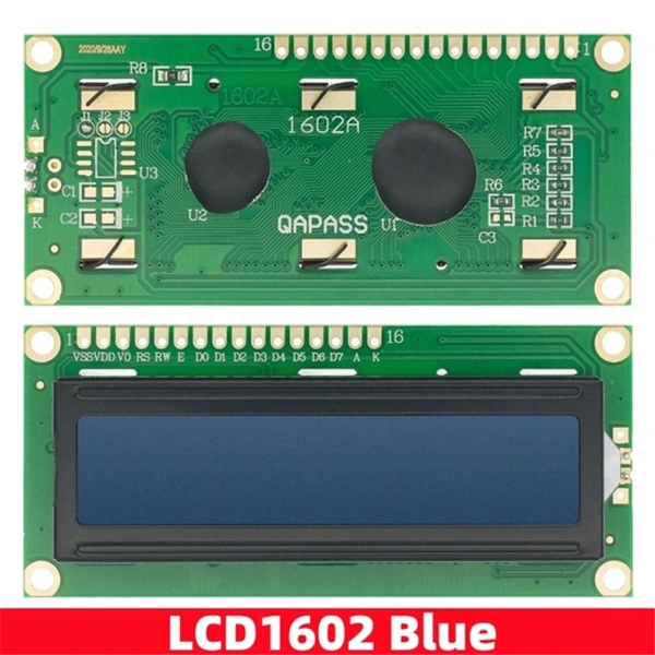 LCD1602 1602 LCD Module 5V HD44780 Liquid Crystal Display Module Blue Green Screen 16x2 Character Compatible with Arduino