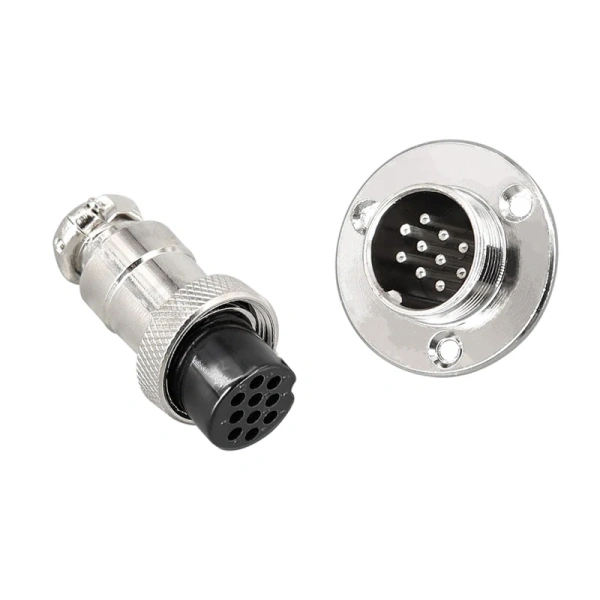 GX12 GX16 GX20 Flange Butting Type 2/3/4/5/6/7/8/9/10/12/14/15 Pin Male&Femal Aviation Plug &Socket Connectors Copper