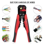 3 in 1 Wire Stripper Self Adjustable Automatic Cable Wire Stripper Crimping Plier Crimper Terminal Cutter Hand Tool